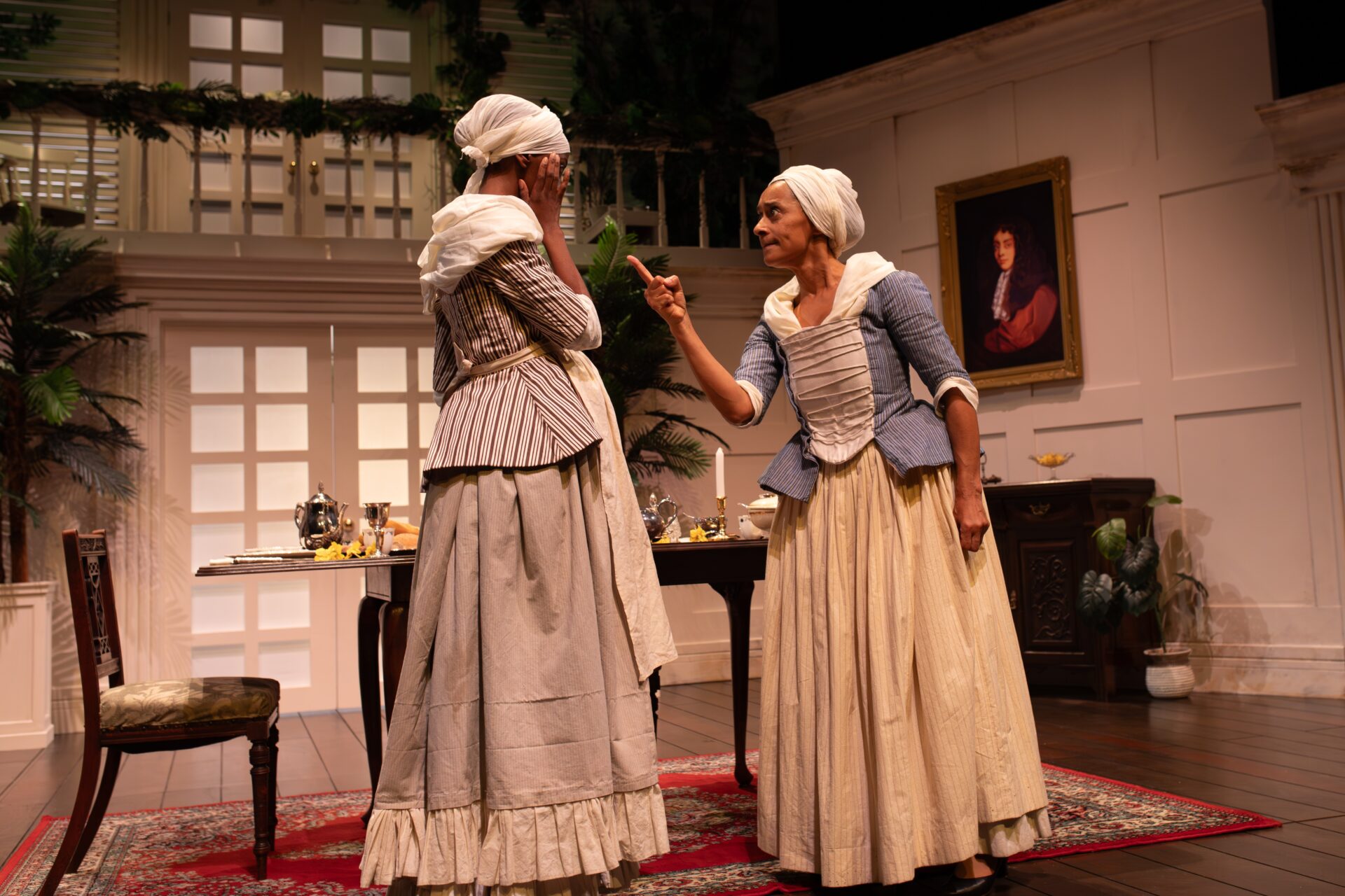 Keziah Joseph as Cerys and Suzanne Packer as Annie