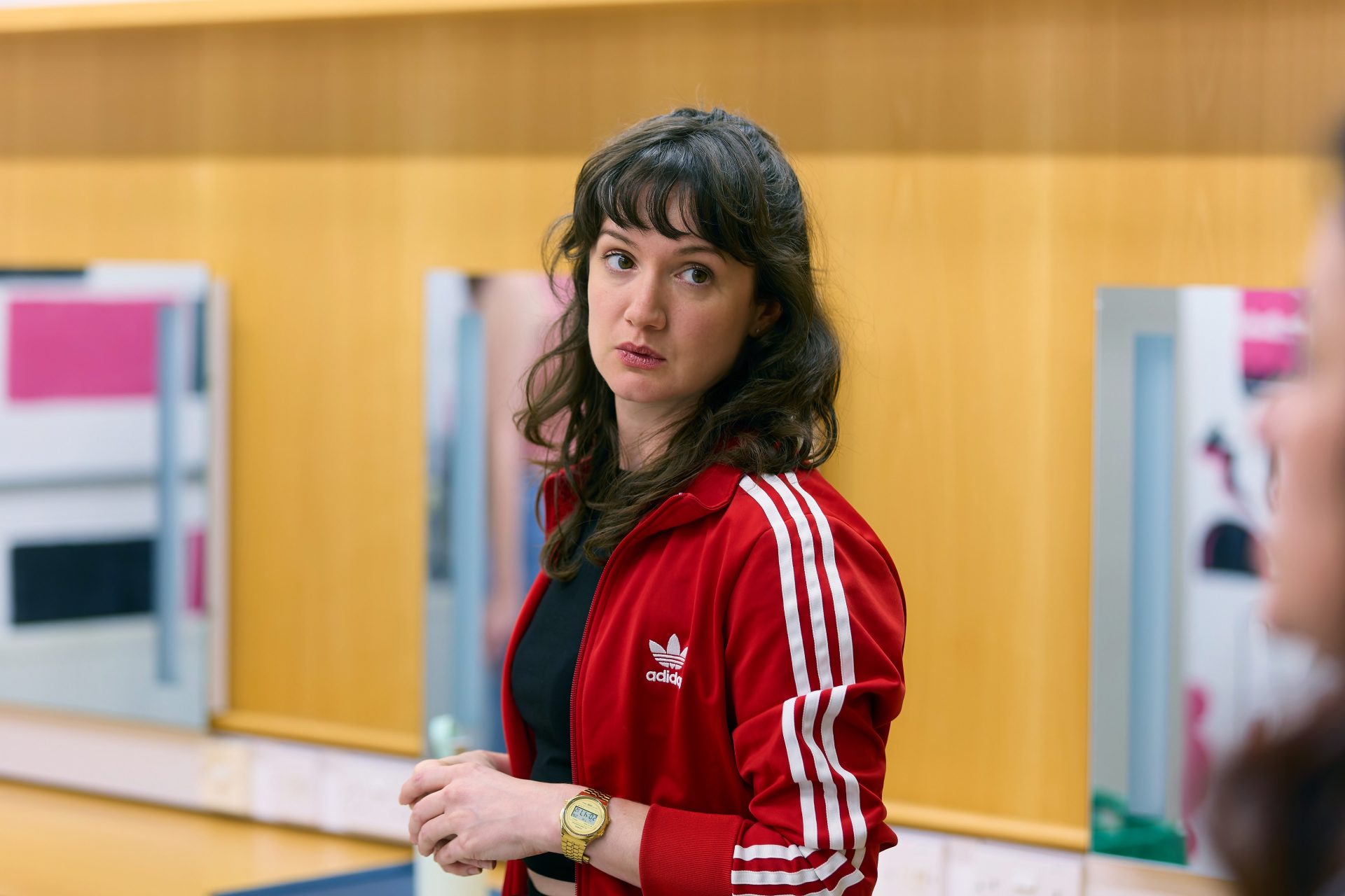 Sara Gregory in rehearsals for Odyssey '84. Photography by Mark Douet.