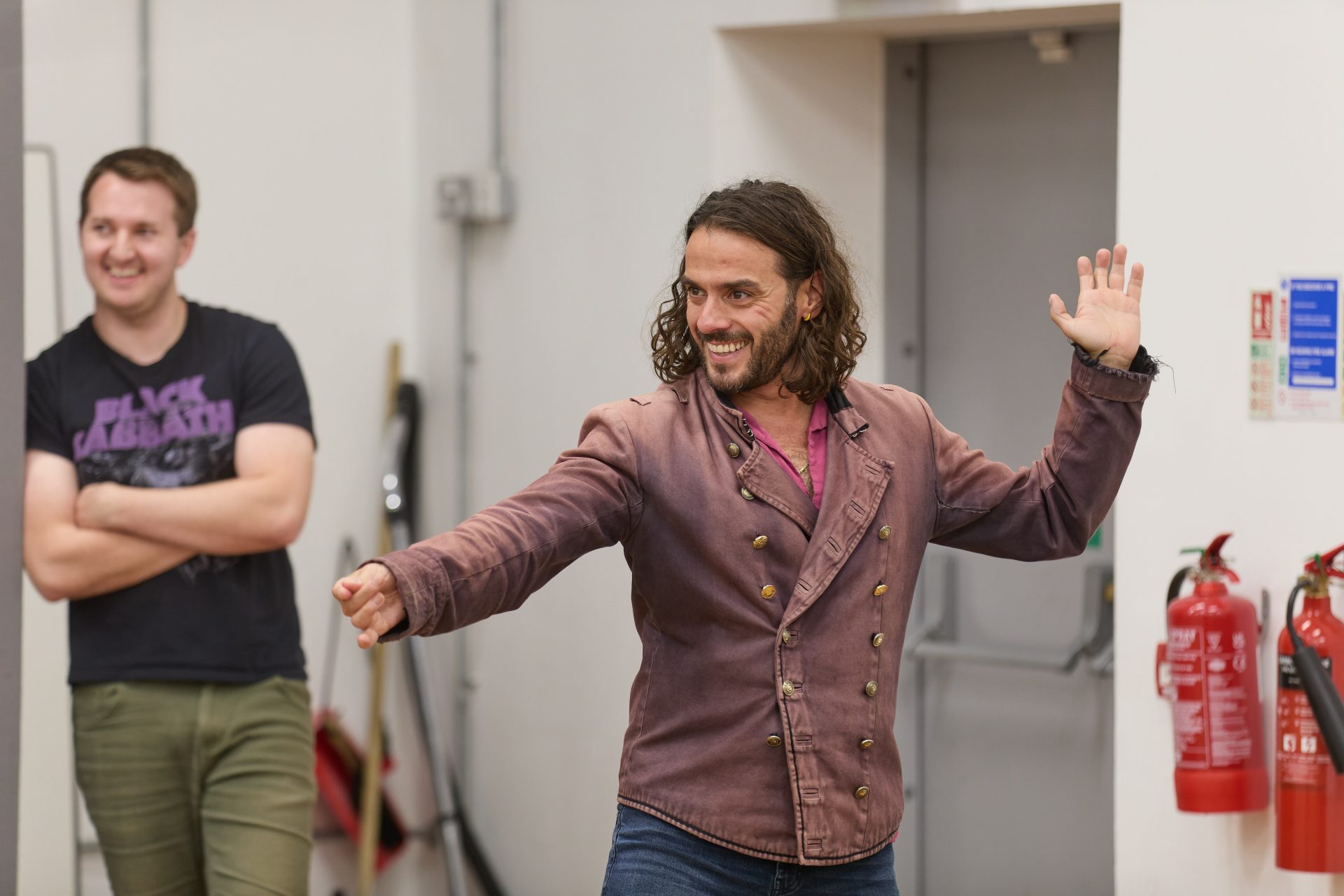 François Pandolfo in rehearsals for Odyssey '84. Photography by Mark Douet.